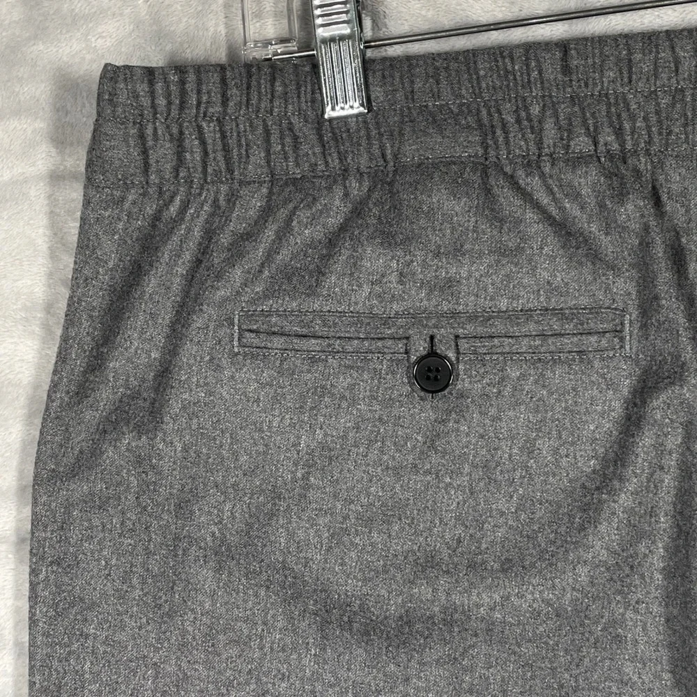 Banana Republic Vitale Barberis Canonico Wool Flannel Pants Tall L Grey NWOT